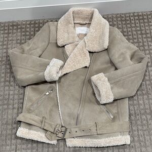 Zara Limited Edition Shearling Lined Jacket